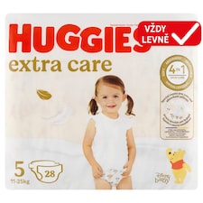 Huggies Extra Care plenky velikost 5 pro děti 11-25kg 28 ks