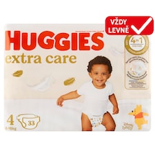Huggies Extra Care plenky velikost 4 pro děti 8-16kg 33 ks
