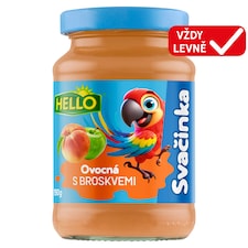 Hello Ovocná svačinka s broskvemi 190g