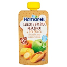 Hamánek Jablko s banánem, meruňkou & polentou 100g