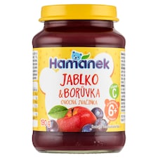 Hamánek Jablko & borůvka ovocná svačinka 190g