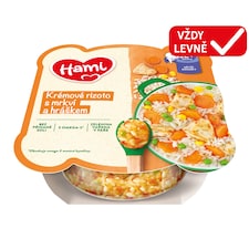 HAMI zeleninový talířek Krémové rizoto s mrkví a hráškem 230g