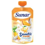 Sunar Smootík dětská kapsička mango, kokosové mléko, ovesné vločky 12m+, 120g