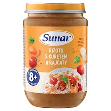 Sunar příkrm rizoto s kuřetem a rajčaty 8m+, 190g