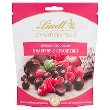 Lindt Sensation Fruit Bonbóny z hořké čokolády Raspberry & Cranberry 150g