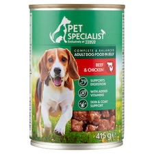 Pet Specialist Kousky s hovězím a kuřecím v želé 415g