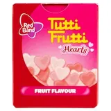 Red Band Tutti Frutti Hearts želé pastilky s ovocnou příchutí 15g