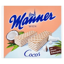 Manner Křupavé oplatky s kokosovou krémovou náplní 75g