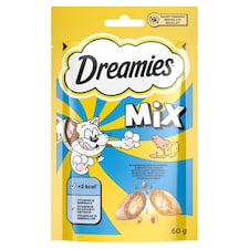 Dreamies Doplňková strava se sýrem a lososovou příchutí 60g