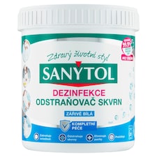 Sanytol Odstraňovač skvrn dezinfekce zářivě bílá 450g