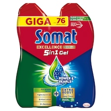 Somat Excellence Premium 5in1 přípravek na mytí nádobí v myčce 2 x 684ml