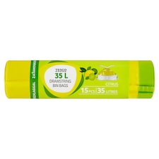 Pytle na odpad zatahovací citrus 35 l 15 ks
