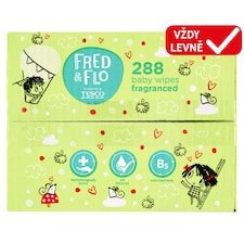Fred & Flo Dětské vlhčené ubrousky parfémované 4 x 72 ks