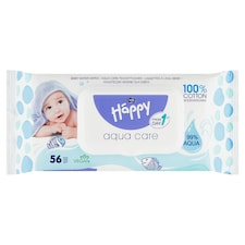 Happy Vlhčené ubrousky 56 ks