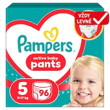 Pampers Active Baby Plenkové Kalhotky, Velikost 5, 96 Kusů, 11kg-17kg