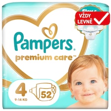 Pampers Premium Care Velikost 4, 52 Plenek, 9kg-14kg