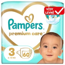Pampers Premium Care Velikost 3, 60 Plenek, 6kg-10kg
