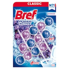 Bref Power Active Lavender tuhý WC blok 3 x 50g