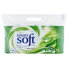 Soft Luxury Aloe Vera toaletní papír 3 vrstvy 8 rolí