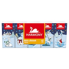 Harmony Bob a Bobek Soft Prima papírové kapesníky 3 vrstvy 10 x 10 ks