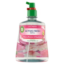 Air Wick Active Fresh Náplň na vodní bázi do automatického difuzéru třešňový květ a malina 228ml