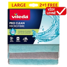 Vileda Pro Clean univerzální utěrka z mikrovlákna 3 ks