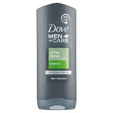Dove Men+Care Extra Fresh sprchový gel na tělo a obličej 400ml