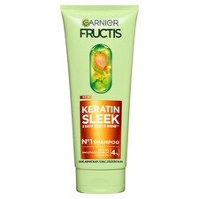 Garnier Fructis Keratin Sleek šampon na suché a krepaté vlasy, 200 ml