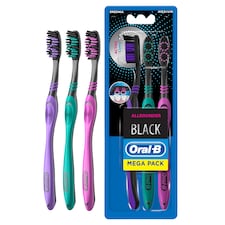Oral-B – OM026 123 Shiny Clean Zubní Kartáček – Odstraňuje Způsobující Plak, 40 Střední  Vlákna