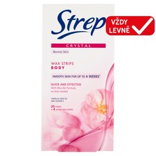 Strep Crystal Voskové pásky na tělo 20 ks