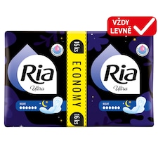 Ria Ultra Night menstruační vložky 16 ks