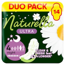 Naturella Ultra, Velikost 4 Night, Vložky S Křidélky, 14