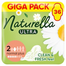 Naturella Ultra, Velikost 2 Normal Plus, Vložky S Křidélky, 36