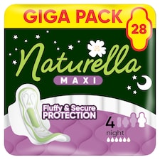 Naturella Maxi Vložky Night velikost 4 S Křidélky, 28
