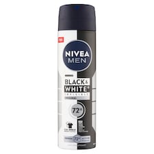 Nivea Men Black & White Invisible Original Sprej antiperspirant 150ml