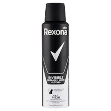 Rexona Men Invisible Black + White antiperspirant sprej pro muže 150ml