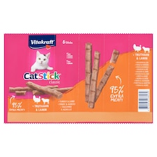 Vitakraft Cat Stick Classic + krůta & jehně 6 ks 36g