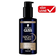 Schwarzkopf Gliss Night Elixir noční elixír na vlasy Overnight Repair 100ml