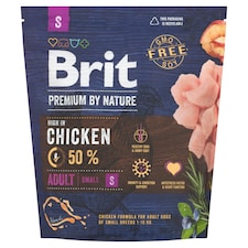 Brit Premium by Nature Adult S kompletní krmivo pro psy 1kg