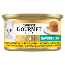 Gourmet Gold Savoury Cake konzerva pro kočky kuře 85g