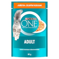 Purina ONE Adult kapsička pro kočky kuře ve šťávě 85g