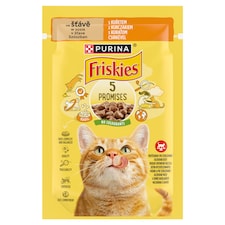 PURINA FRISKIES kapsička s kuřetem ve šťávě 85g