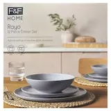 F&F Home Rayo Blue jídelní souprava 12 ks