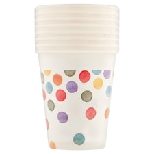 Decorata Party Puntíkaté papírové poháry 200 ml 8 ks