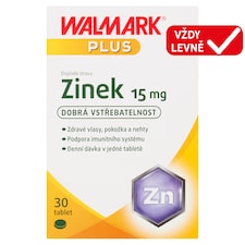 Walmark Plus Zinek 15 mg doplněk stravy 30 tablet 9,0g