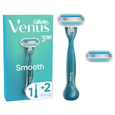 Gillette Venus Smooth Dámský Holicí Strojek s 2 Náhradními Holicími Hlavicemi