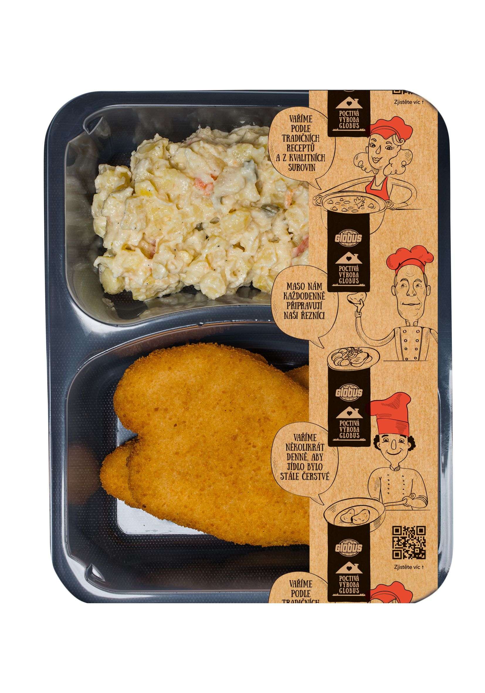 Kuřecí řízek s bramborovým salátem 475 g