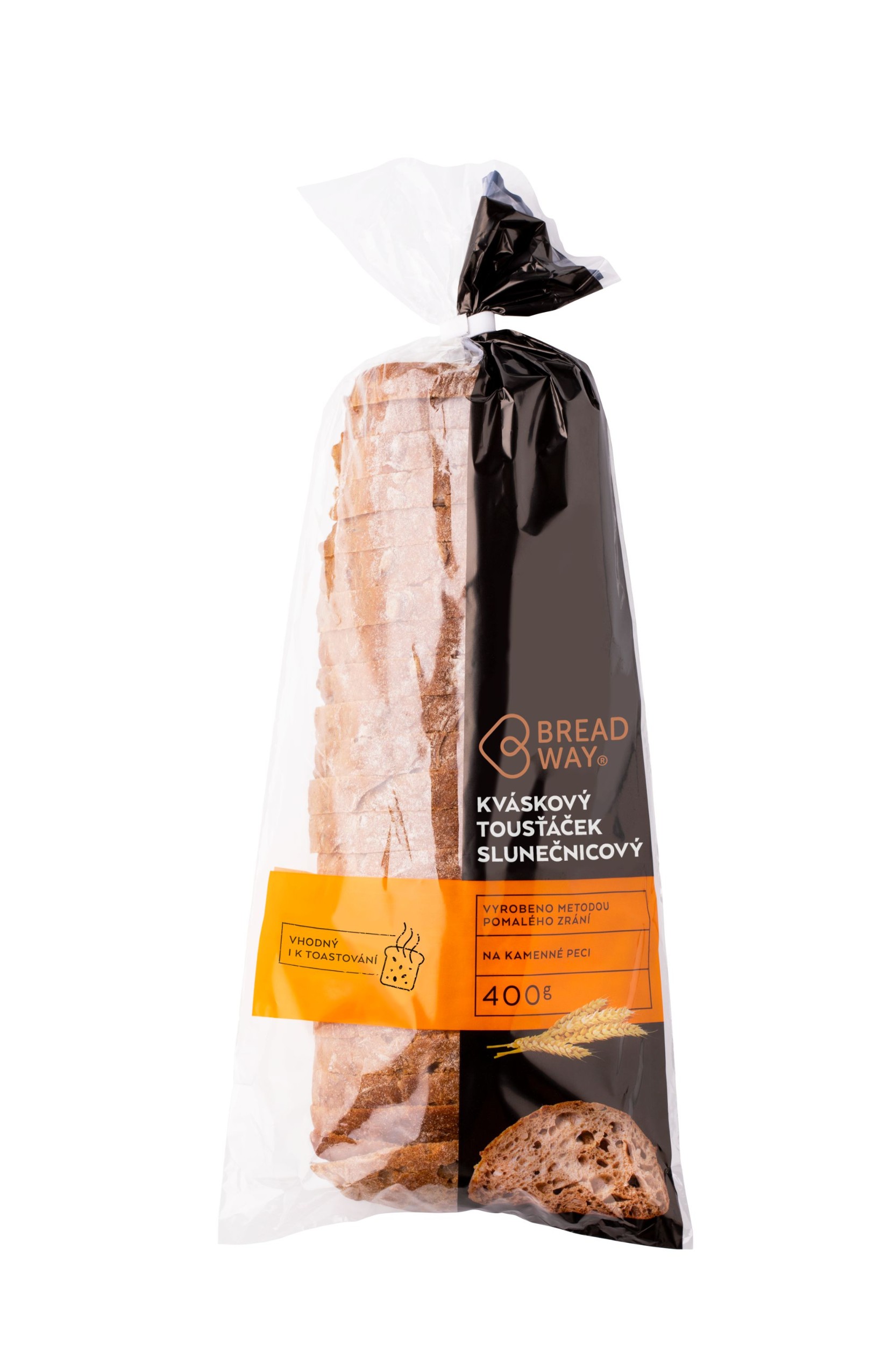 Breadway, Kváskový tousťáček slunečnicový, chléb 400g