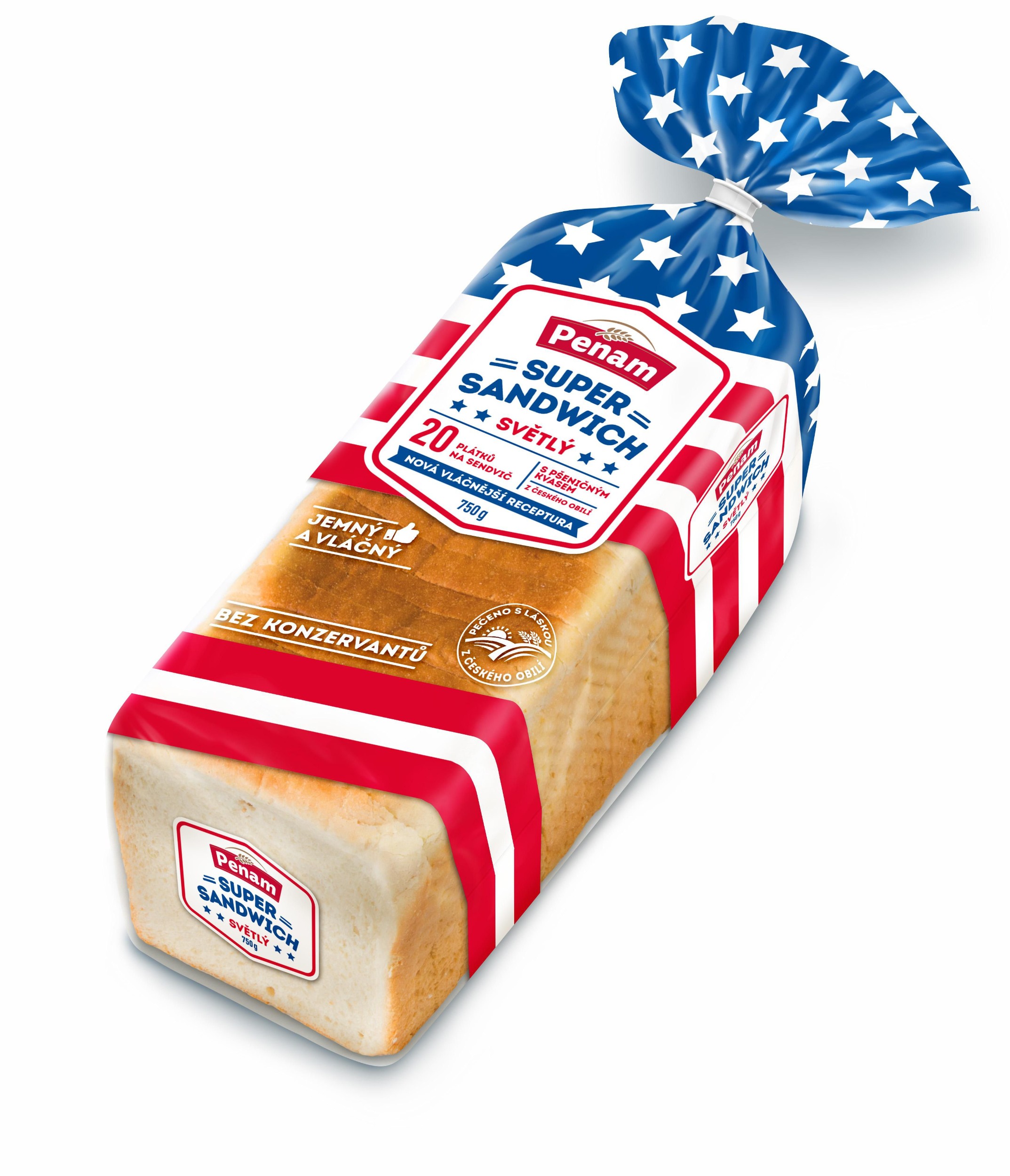Penam Super Sandwich světlý 750 g