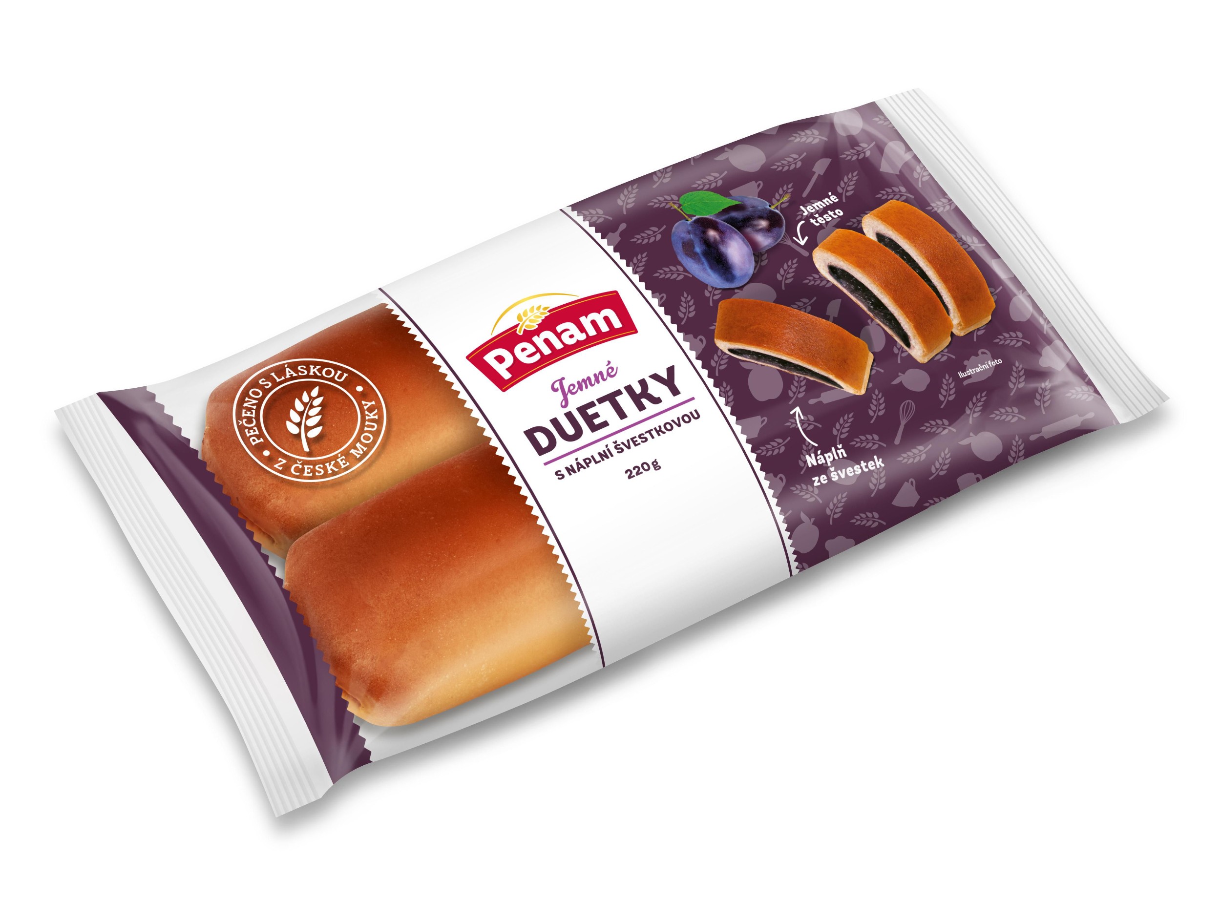 Penam Duetky s náplní švestkovou 2ks á 110g